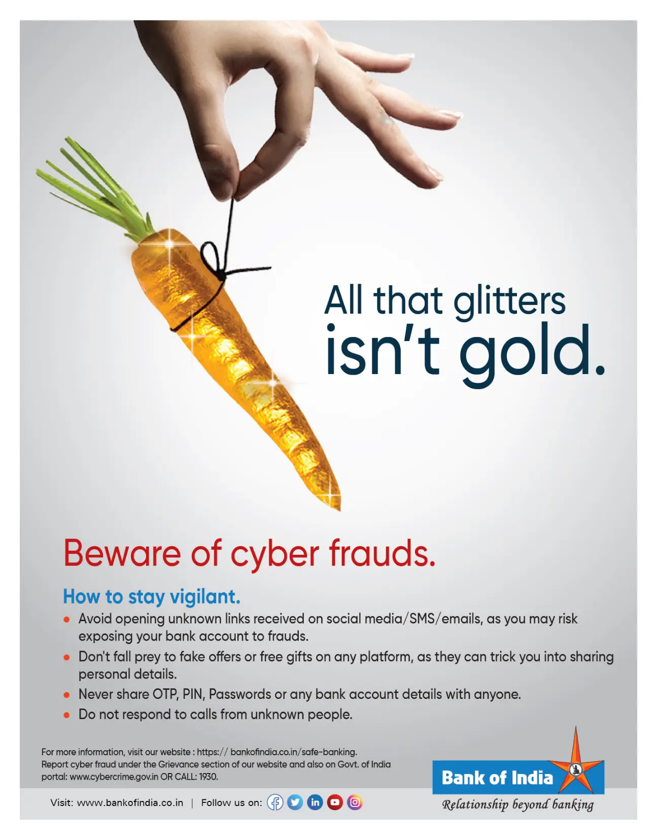 Beware of Cyber Frauds